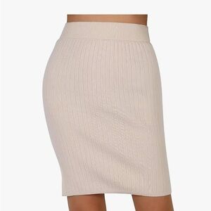 Kate kasin Ivory Sweater Skirt Sz M